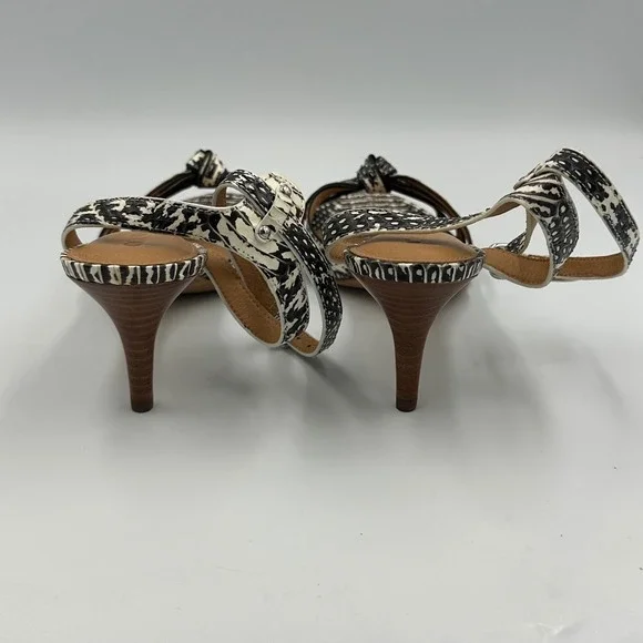 Coach Meg Land Snake Print Heels Y2K Designer Strappy Sandals Euro Chic wmns 9.5 - Picture 7 of 12